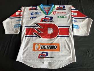 Richard Pánik #28 - Dynamo Pardubice 2023/24 game worn jersey (white/home)