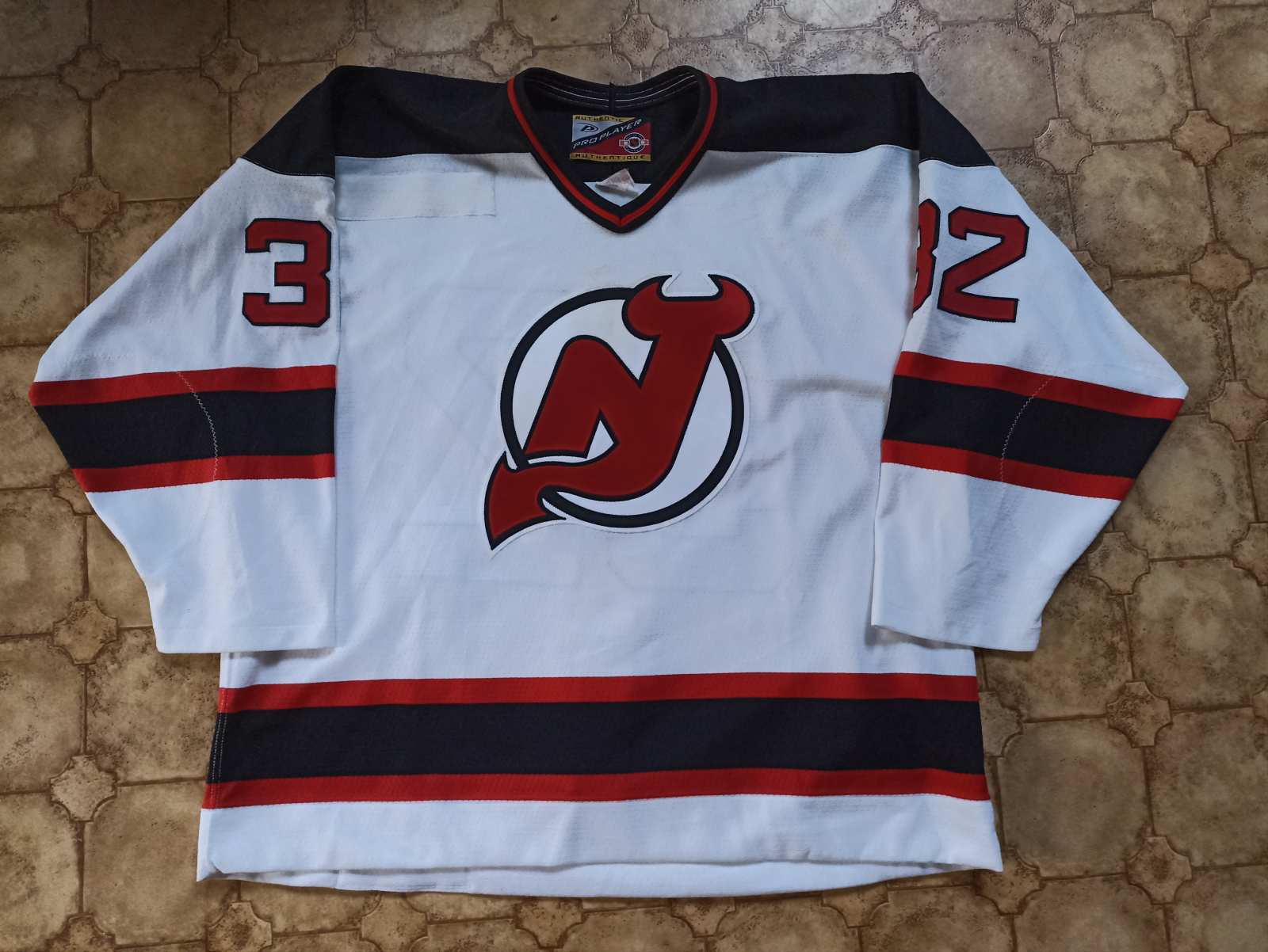 Devils player-worn jersey