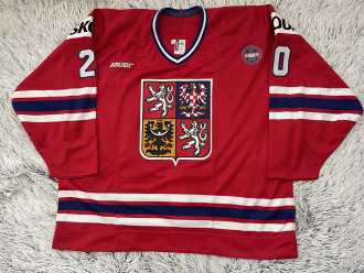 Martin Prochazka IIHF 1996 World Championship game worn jersey