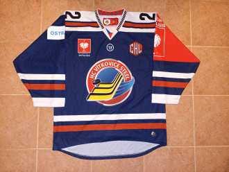 HC Vitkovice Karol Sloboda 2015/16 Champions league game worn jersey