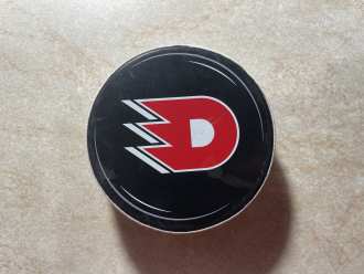 Czech Extraliga game used puck, PCE vs PLZ 7:2, 30/10/22, 3rd Period