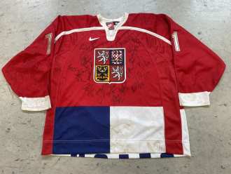 Jiří Šlégr 1998 Nagano Olympics game worn jersey
