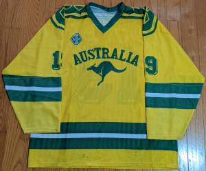 David Batho Australia 1993 IIHF World Championships jersey