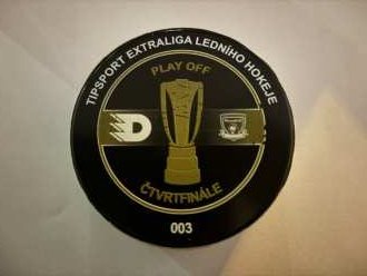 Dynamo Pardubice play-off game used puck (1. čtvrtfinále, 003), PCE vs HK 5:4pp, 15/3/24
