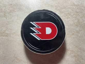 Czech Extraliga game used puck, PCE vs KLA 6:2, 23/10/22, 2nd Period