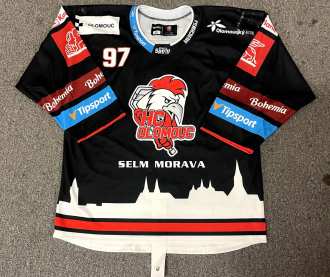 HC Olomouc #97 Rok Macuh (NNOB) 2023 preseason game worn jersey