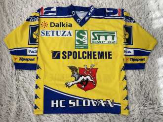Jan Čaloun Slovan Ústí nad Labem 2007/08 game worn jersey