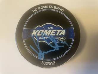 Kometa Brno goal puck (Radek Kučeřík - 1:3), BRN vs CBU 2:5, 28/12/23