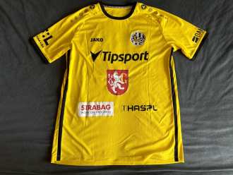 Daniel Hais #16 FC Hradec Králové 2023/24 yellow/away used shirt