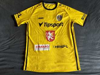 David Heidenreich #8 FC Hradec Králové 2023/24 yellow/away used shirt