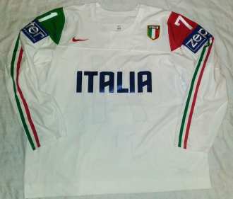 Daniel Frank, WC Div. 1A, 2017, Team Italy, Game worn jersey