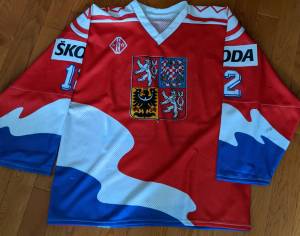 Kamil Kastak Czech Republic 1993 IIHF World Championships jersey