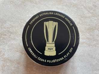 Czech league play-off game used puck (3rd Overtime), SF6, HK vs VIT 1:2p, 13/4/23