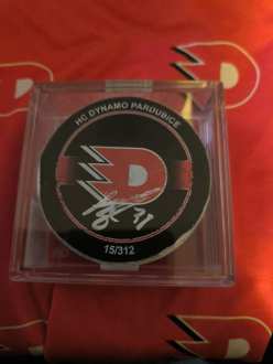 Got Authentic GOAL PUCK SIGNED Tomáš Hyka