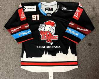 HC Olomouc #91 Silvester Kusko 2022/23 and 2023 preseason game worn jersey