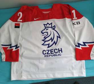 Jaroslav Chmelař #21 - Czech republic 2022 IIHF World Junior Championship game worn jersey