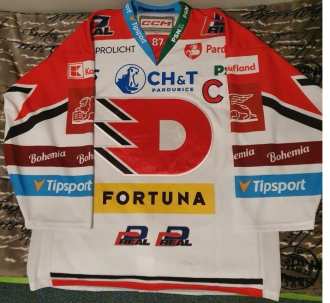 Jakub Nakládal - HC Dynamo Pardubice - 2021/22 - game worn jersey