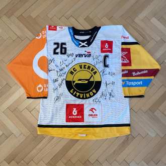 Viktor HÜBL #26 - HC Verva Litvínov - charity set - 2020/21 - game worn jersey
