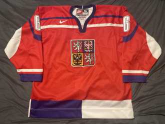 KHL AK BARS KAZAN Russia Game Issued Ice Hockey Jersey Shirt XL