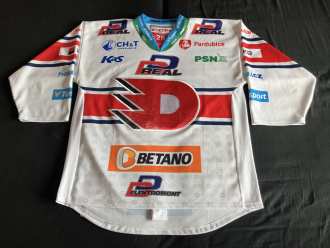 Jan Kolář #29 - Dynamo Pardubice 2023/24 game worn jersey (white/home)