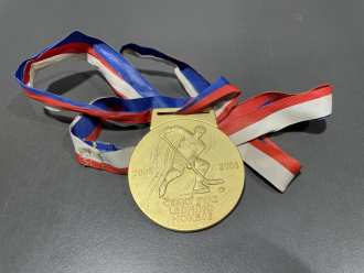 Czech elite league gold medal 2005/06 presented to HC Sparta Praha