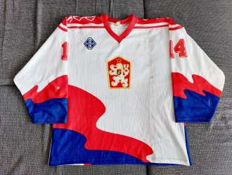 Jaroslav Brabec  - Czechoslovakia  - Euro U18 Championship 1989 Kiew - game worn jersey