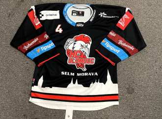 HC Olomouc #4 Adam Rutar 2022/23 and 2023 preseason game worn jersey