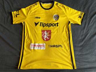 Jakub Klíma #14 FC Hradec Králové 2023/24 yellow/away used shirt