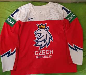 Filip Zadina #11 - Czech republic 2021 IIHF World Championship game worn jersey