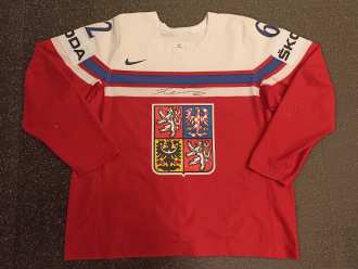 Michal Řepík - Team Czech Rep. - 2018 - World Championship - game worn jersey