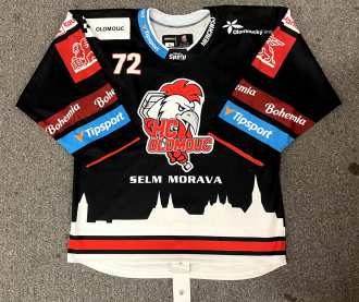 HC Olomouc #72 Jan Bambula 2022/23 and 2023 preseason game worn jersey